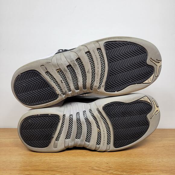 Nike Boys Air Jordan 12 510815-108 White Basketball Shoes Sneakers Size 4.5Y - Picture 8 of 9